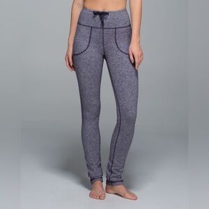 Lululemon Heathered Black Grape Skinny Will pant size 8 hang tag attached W5G09S